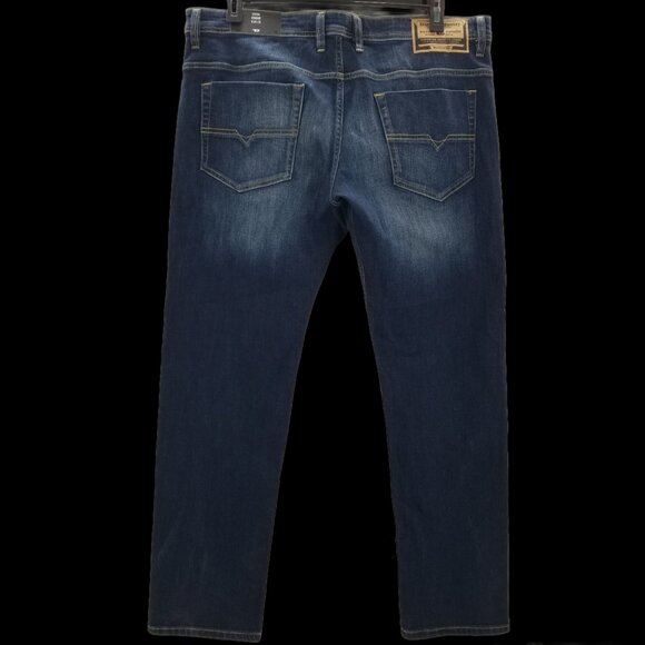 DIESEL Jeans Mens Safado Straight Leg NWT Dark Wash Blue RB065 Button Fly 38 x32 - Picture 2 of 16